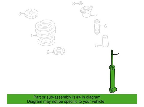 Amortiguador Trasero Audi A4 1.8t 2000 A 2009 Foto 4