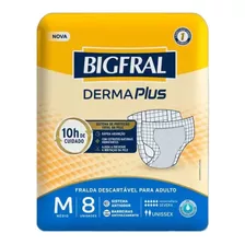 Bigfral Fralda P/ Adulto Tam M C/ 8 Unid