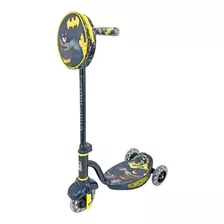 Patin Scooter Batman Apache Con Luz Led Altura Ajustable Color Negro