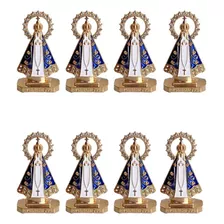 Kit 40 Imagem Aparecida Para Carro Strass Pequena Miniatura