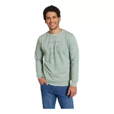 Buzo Devré Estampado Verde Claro Hombre 70d000043057