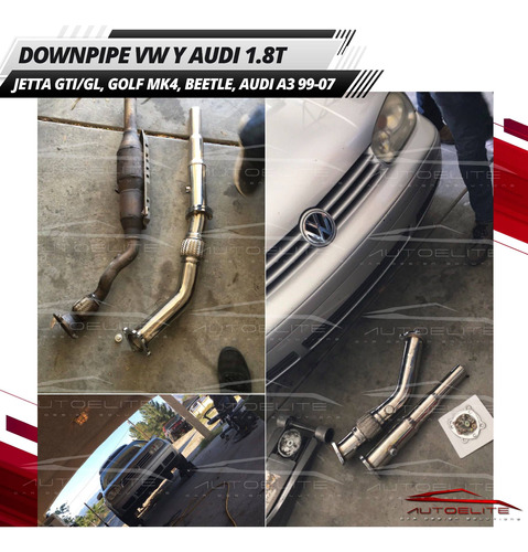 Downpipe Vw Jetta Gti Gli Golf Mk4 Beetle Audi A3 1.8t 99-07 Foto 2