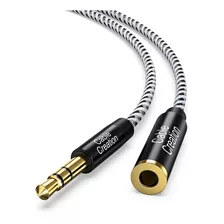 Cablecreation - Cable De Extensión De Auriculares De 0.138.