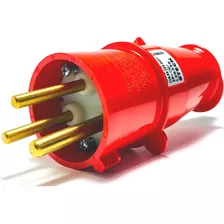 Plug Newkon 2p+t 32a 380/440v 9h Ip44 N3279 Steck Cor Vermelho