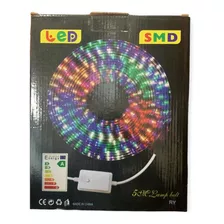 Juego De Luces Led Blancas 5 Metros 8 Funciones