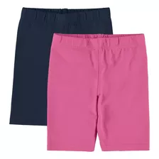 Kit 2 Bermudas Básicas Cotton Infantil Menina Malwee