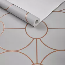 Papel De Parede Zara Moderno Geométrico Cinza Suave