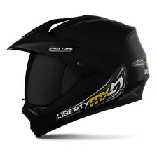 Capacete Para Moto Trial Liberty Mx Pro Vision Viseira Fumê