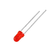 10x Led Difuso 3mm Rojo 40° 30mcd 10 Unidades Ptec