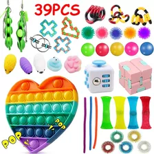 Pop It Fidget Sensory Anti Estrés Juguete 39 Piezas Listo Pa