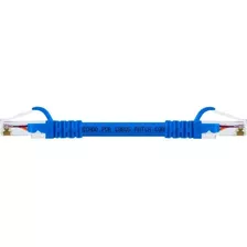 10x Cabo De Rede Rj45 Cat5e Azul 15 Centimetros Novo