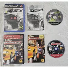 Ps 2 Midnight Club + Need For Speed + Maxxed Out Racing Lote