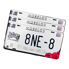 Placas Auto Clásico Morelos