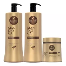 Kit Haskell Mandioca - Shampoo 1l + Cond 1l + Masc 500g