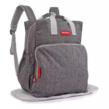 Mochila Pañalera Bebe Bolsa Maternal Gris