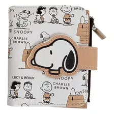 Cartera Sencilla Corta Snoopy