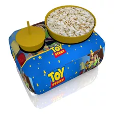 15 Almofadas Pipoca 1 Copo Canudo Lembrança Toy Story