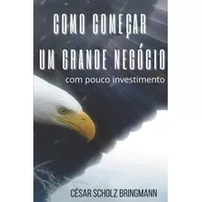 Libro: Como Começar Um Grande Negócio Com Pouco Investimento