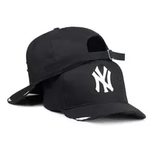 Boné New York Trucker Aba Curva Ny Strapback Barato Fitão