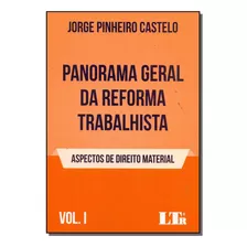 Panorama Geral Da Reforma Trabalhista Vol.1, De Jorge Pinheiro Castelo. Editora Ltr, Capa Mole Em Português