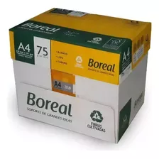 Kit 10 Resmas Boreal Carta Multifunción De 500 Hojas De 75g Color Blanco