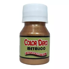 Pintura Para Tela Color Metalizado Bronce - X2 Unids