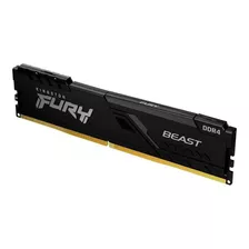 Memória Kingston Fury Beast, 16gb, 3600mhz, Ddr4 Com Nf