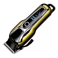 Kemei Máquina Cortador De Cabelo Profissional Sem Fio Recarregável Cor Preto/dourado