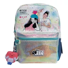 Mochila Bia Disney Fun Con Squishy Rosa Color Unico