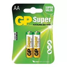 Pilha Alcalina Aa Pequena 1.5v C/ 2un Gp Batteries