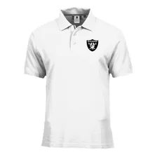 Camisa Gola Polo Oakland Raiders Malha Piquet Camiseta