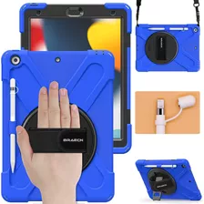 Funda New iPad Braecn 10.2 9na/8va/7a Gen Correa D/mano/azul