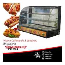 Vitrina Exhibidora Mostrador Caliente De Comida De 3 Niveles