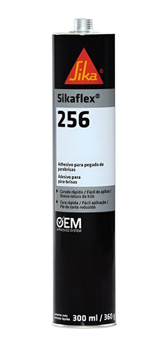 Cola Pu Sika Sikaflex 256 De 360g - Preto