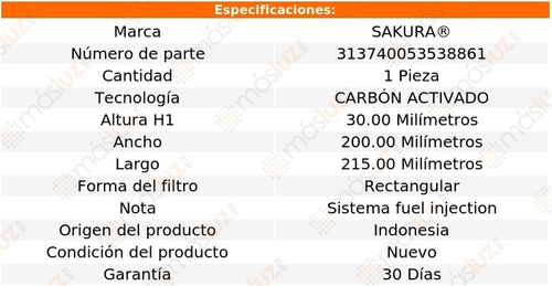 Filtro Aire Acondicionado Carb Act Outlander 3.0lv6 07/20 Foto 2