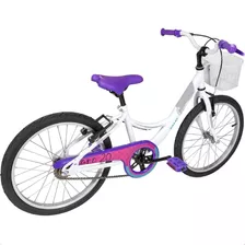 Bicicleta Infantil Caloi Com Cestinha Aro 20 Tamanho 12 Cor Branco Tamanho Do Quadro 20