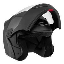 Capacete Gladiator Mixs Escamoteável Preto Fosco / Brilhante