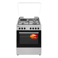 Cocina James C-221 A Tks Inox A Gas/eléctrica 4 Hornallas 220v - 240v Puerta Con Visor