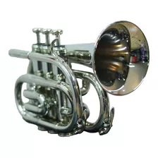Trompeta Pocket Niquelada Con Estuche Cyruswinds 6500ncw