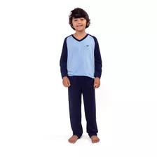 Pijama Infantil Juvenil Menino Longo Inverno Podiun 228190