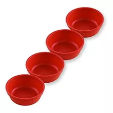 Conjunto De 4 - Re-play Made In Usa 5 Heavy Duty Bowls Roja