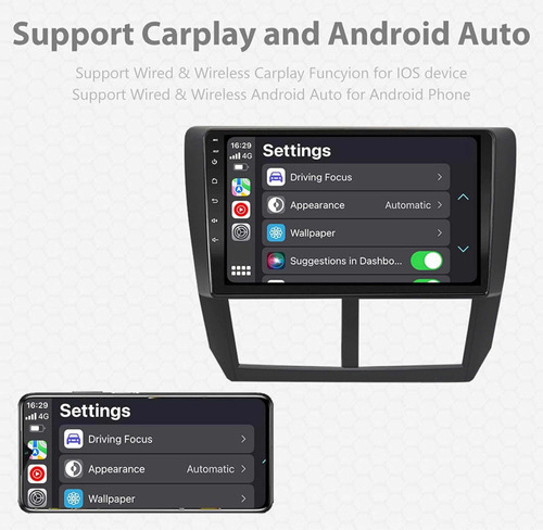 Radio Android Carplay 2+32 Subaru Forester 2009-2013 Foto 2