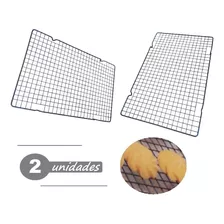 Kit 2 Grades Resfriar Alimentos Bolos Doces Pão Antiaderente