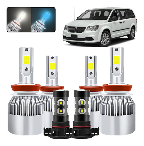 Kit De Focos Led H11 5202 Para Dodge Grand Caravan 2011-2019 Dodge Grand Caravan