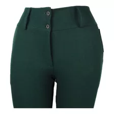 Pantalón De Vestir Dama Enfermera Uniforme Tela Verde Imss 