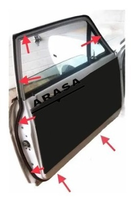 Hule Empaque Para 2 Puertas Datsun Universal Foto 3