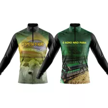 Camisa Camisetas Agro Uv Masculina Agricultura Colheita