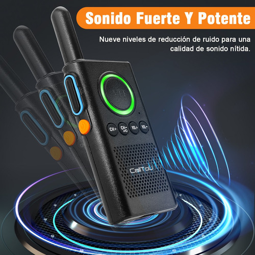 Radio Walkie Talkie De Largo Alcance Recargable, 3 Piezas Foto 3