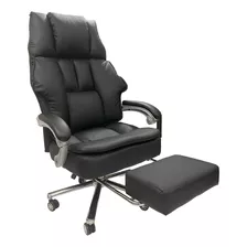 Silla Reclinable De Escritorio/oficina Color Negro De Lujo 