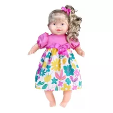 Boneca Falante De Brinquedo Thaily Bebê Grande Com Cabelo